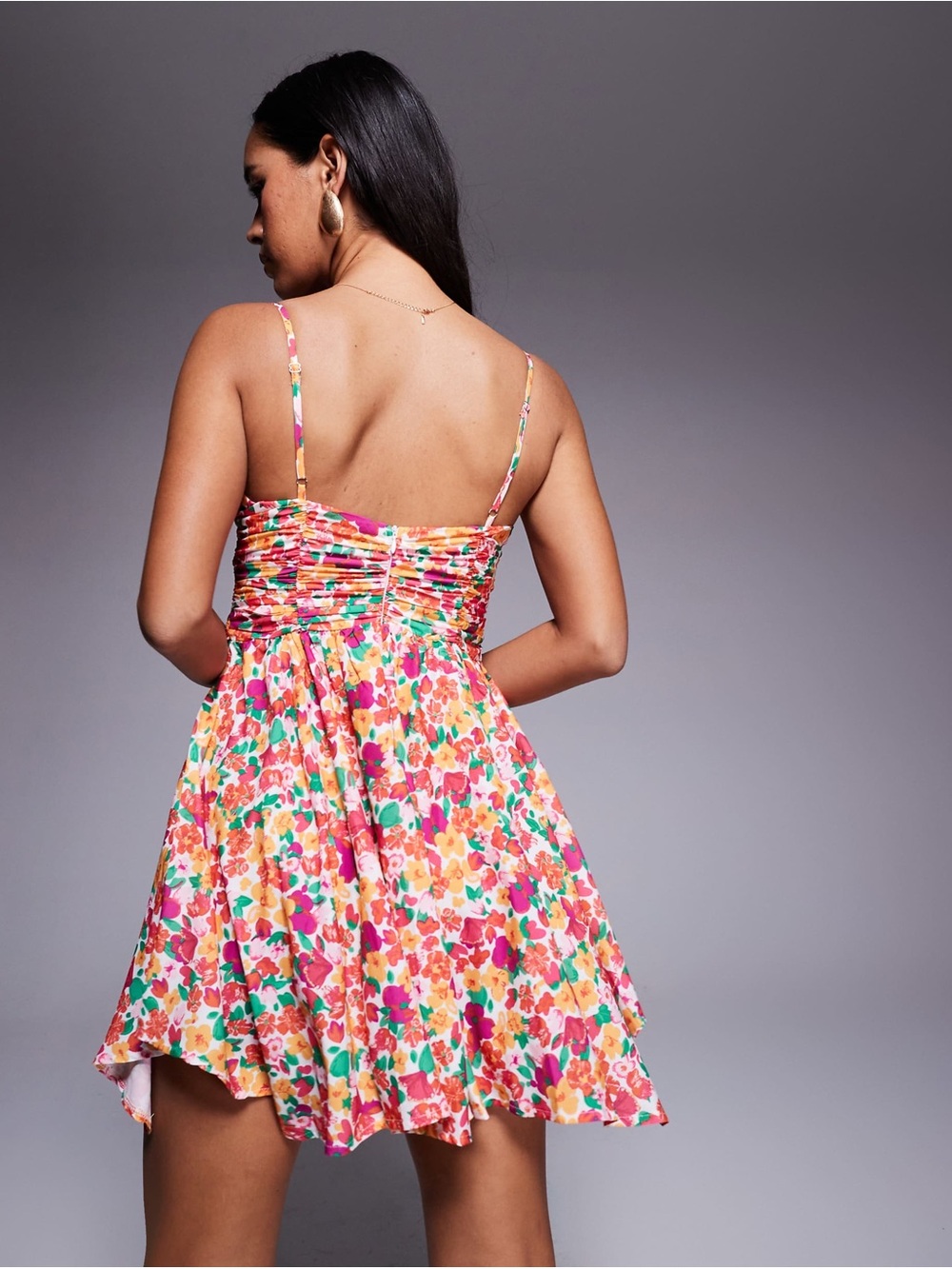 🌺 PRINCESS POLLY Barrett Mini Floral Dress. US 6 - Picture 7 of 11